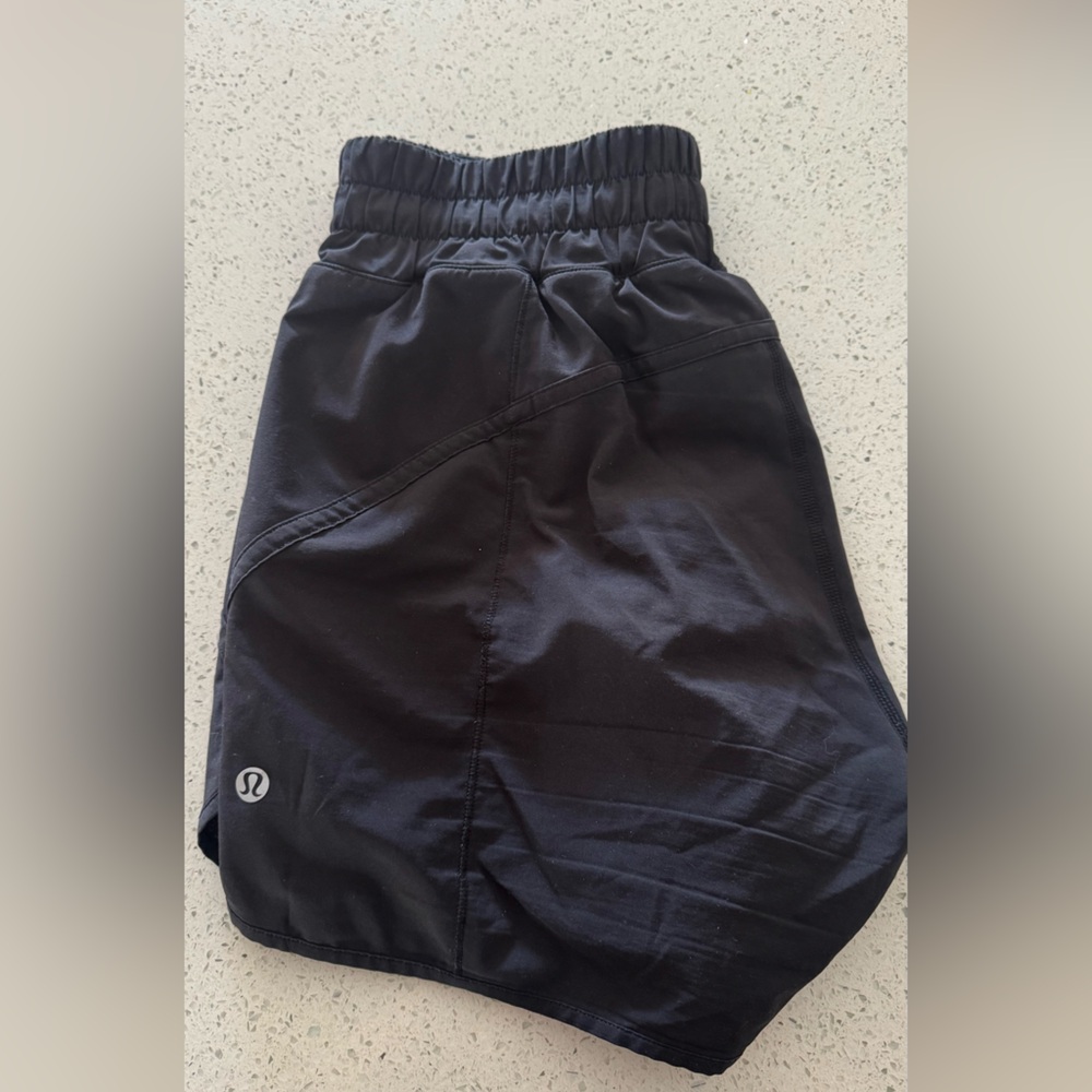 lululemon athletica Jet Black Athletic Shorts